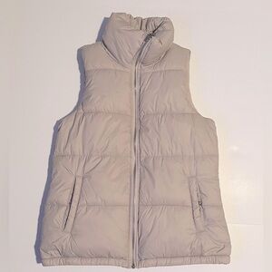 Old Navy Fleece Lined Light Pink Puffer Vest sz XS